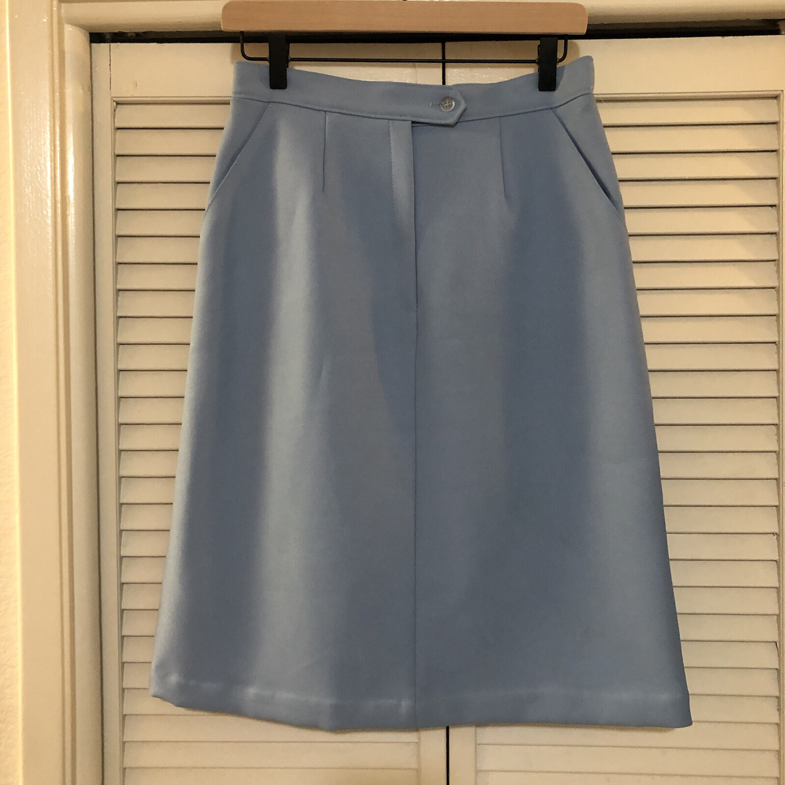 Vintage Sears The Fashion Place Skirt Blue Size 14 Polyester