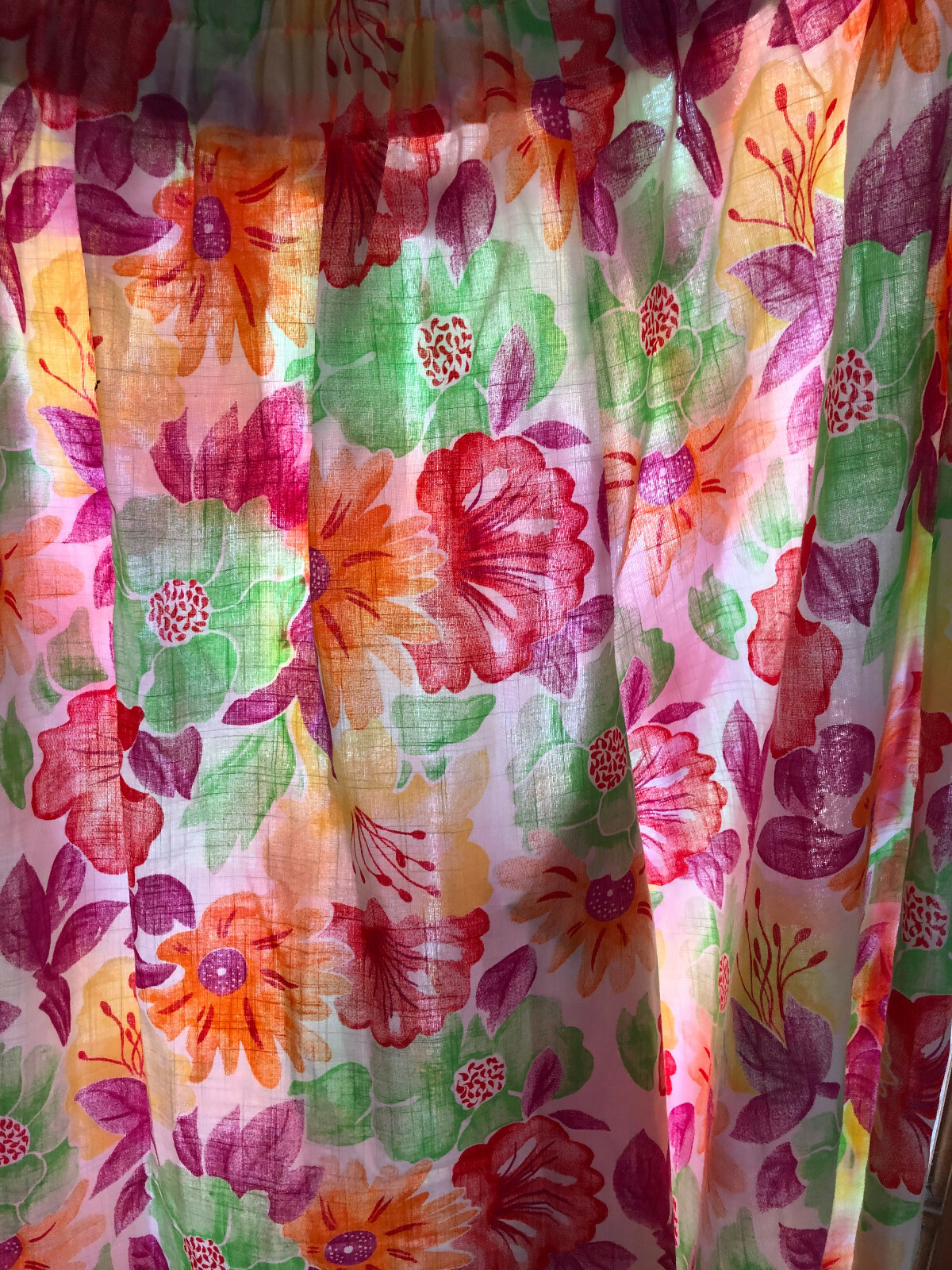 Vintage 60s 70s Handmade Floral Print Pleated Culottes Shorts Size 30×29