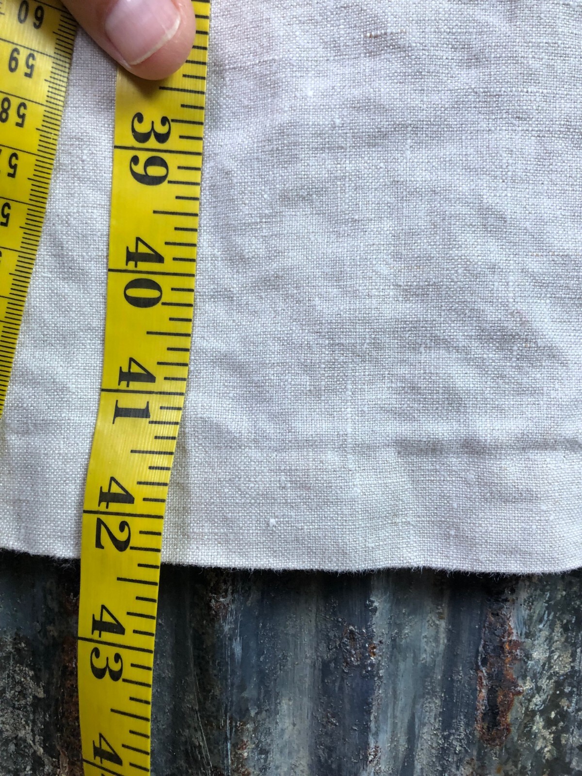Studio Works Dress + Jacket Oatmeal Linen Womens M/L Embroidered Secretary