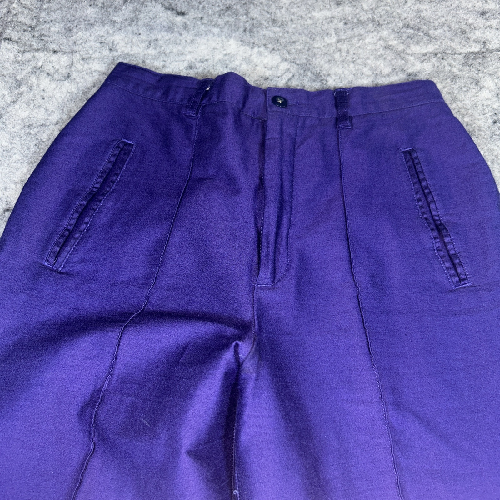 The Limited Stirrup Pants Size 8 Purple Rayon Blend Spandex Stretch Vintage 80s