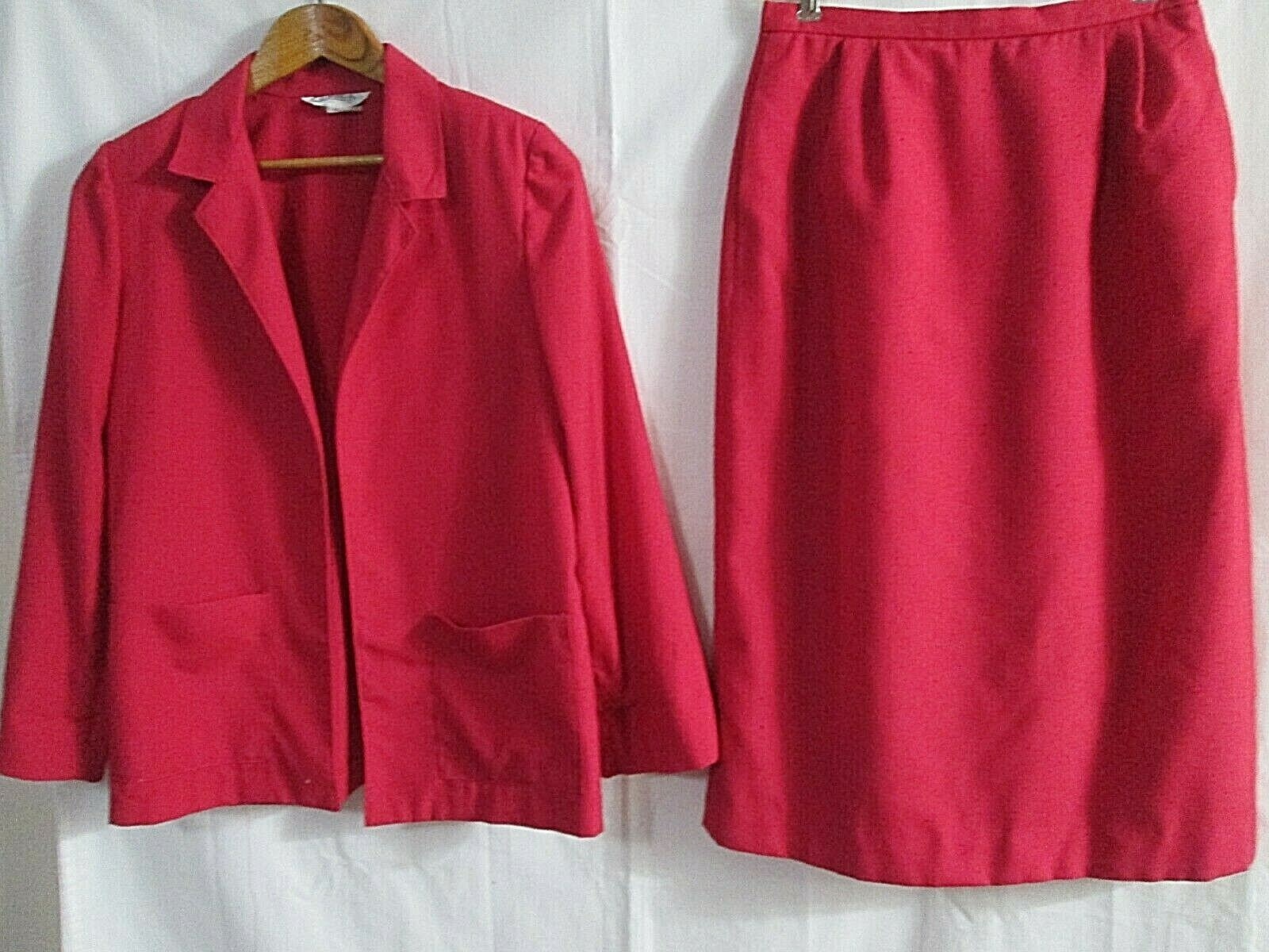 Vintage Loubella Ruby Skirt and Blazer Combo