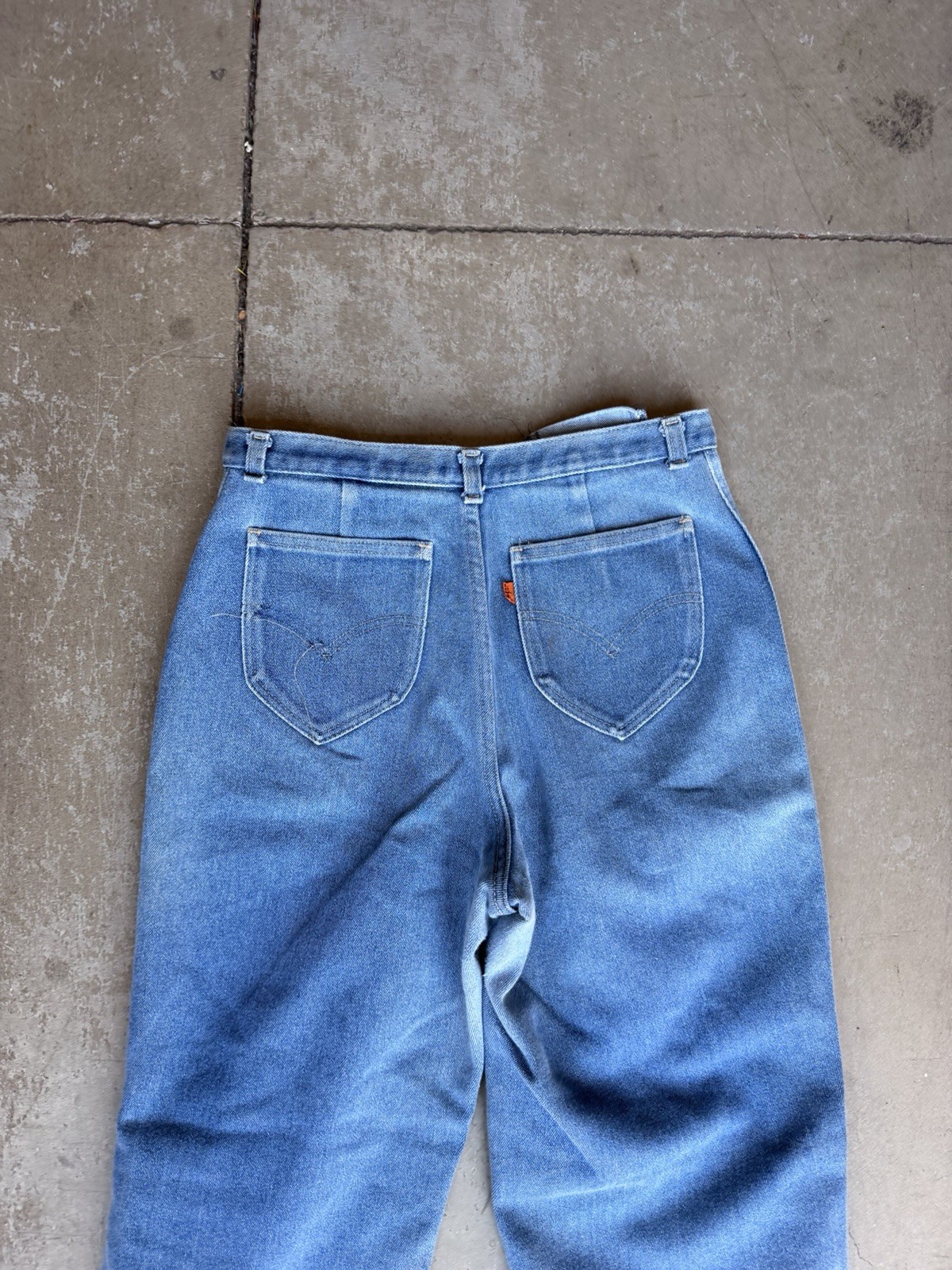 Vintage 60s 70s Levi’s Orange Tab Jeans Straight Leg Woman’s 30×27”