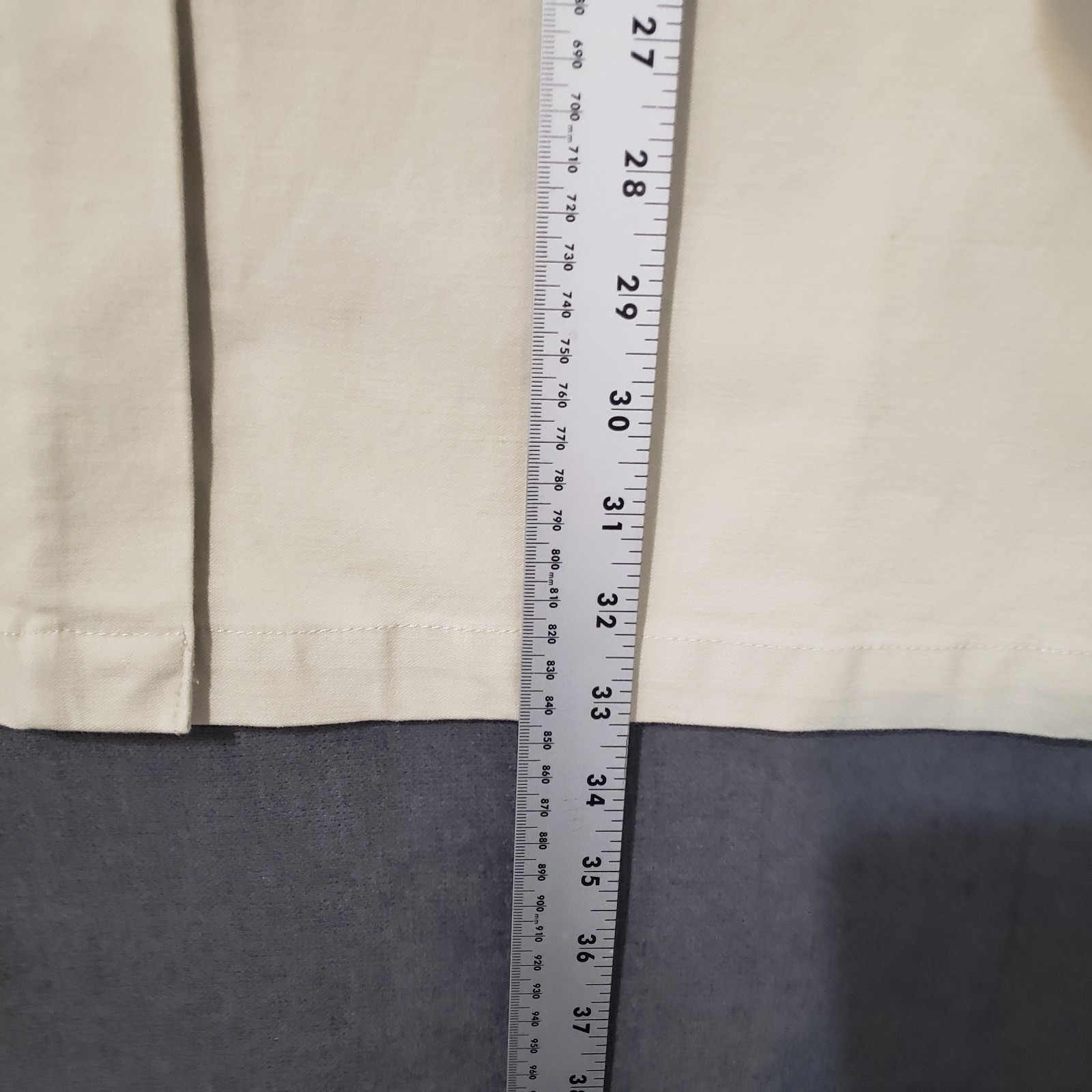 Faded Glory Skirt Womens Size 14 Buckle Back Maxi Skirt Front Slit Cotton Khaki