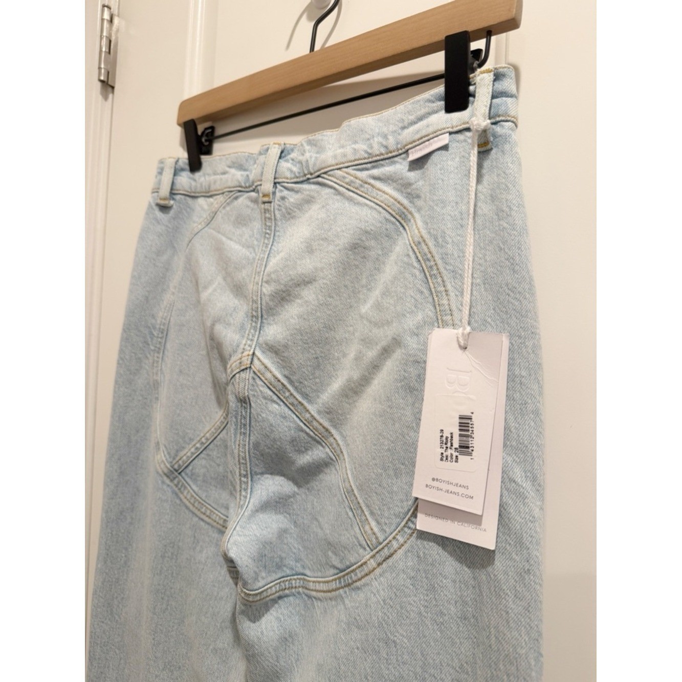 BOYISH The Ricky Peace Jeans in Flashback Wash NWT size 28 High Rise Flare
