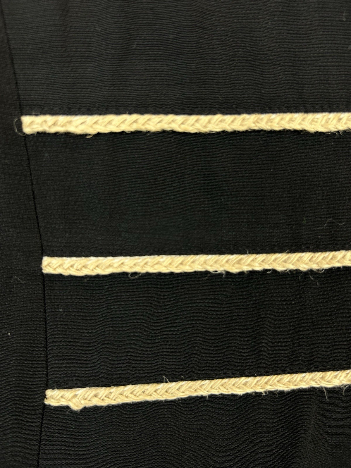 Vintage Julian Taylor New York Dress Womens 14 Black 90s Nautical Secretary