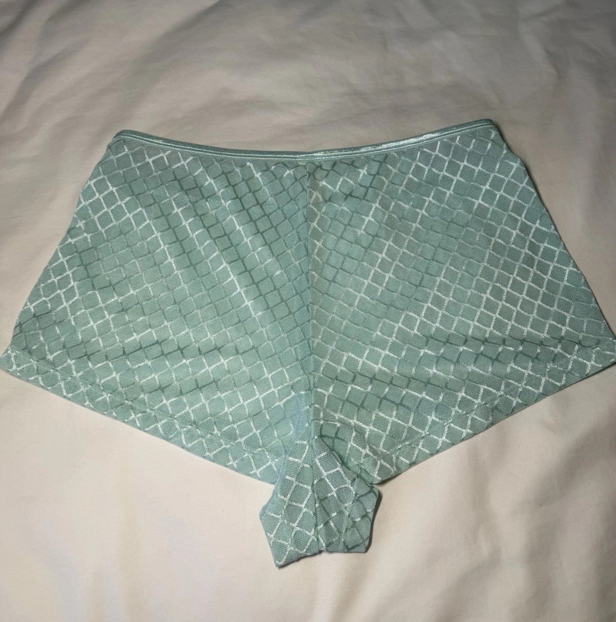Vintage AVENUE BODY Lace Boyshort Panties Plus Size 14/16 Curvy Y2K Aqua RARE