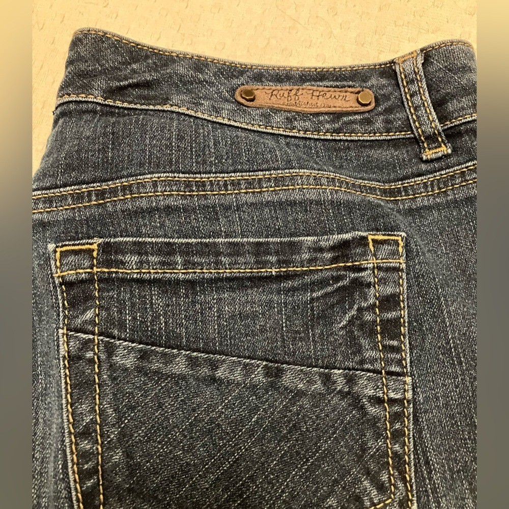 VTG 1981 Ruff Hewn Dark Wash mid rise bootcut jeans Women’s size 12S 5 pocket