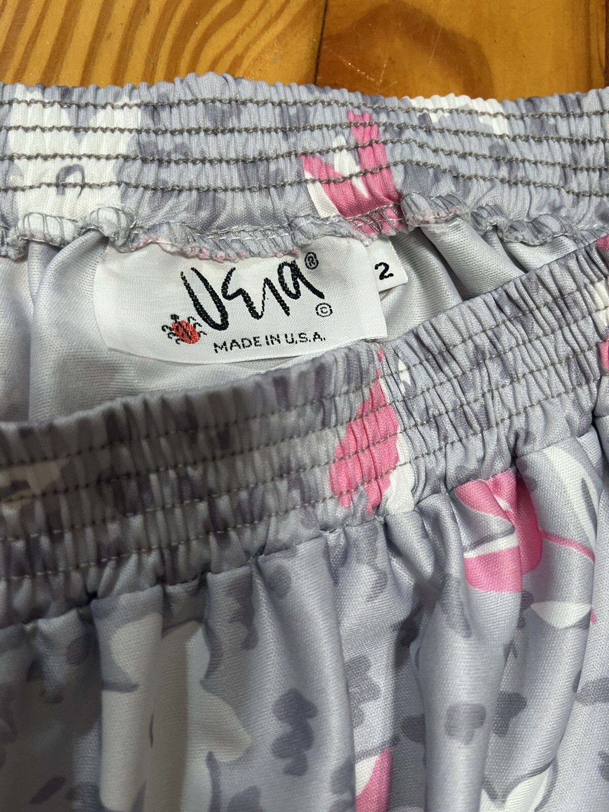 Vintage Vera Neumann Skirt Floral Animal Print Size 12 Stretch USA Ladybug Midi