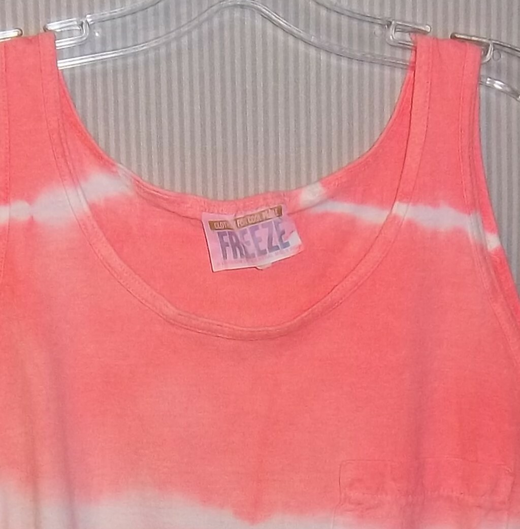 Vintage 90s Tie Dye Tank Top by FREEZE Size S/M Cropped ~Clothes for Cool People