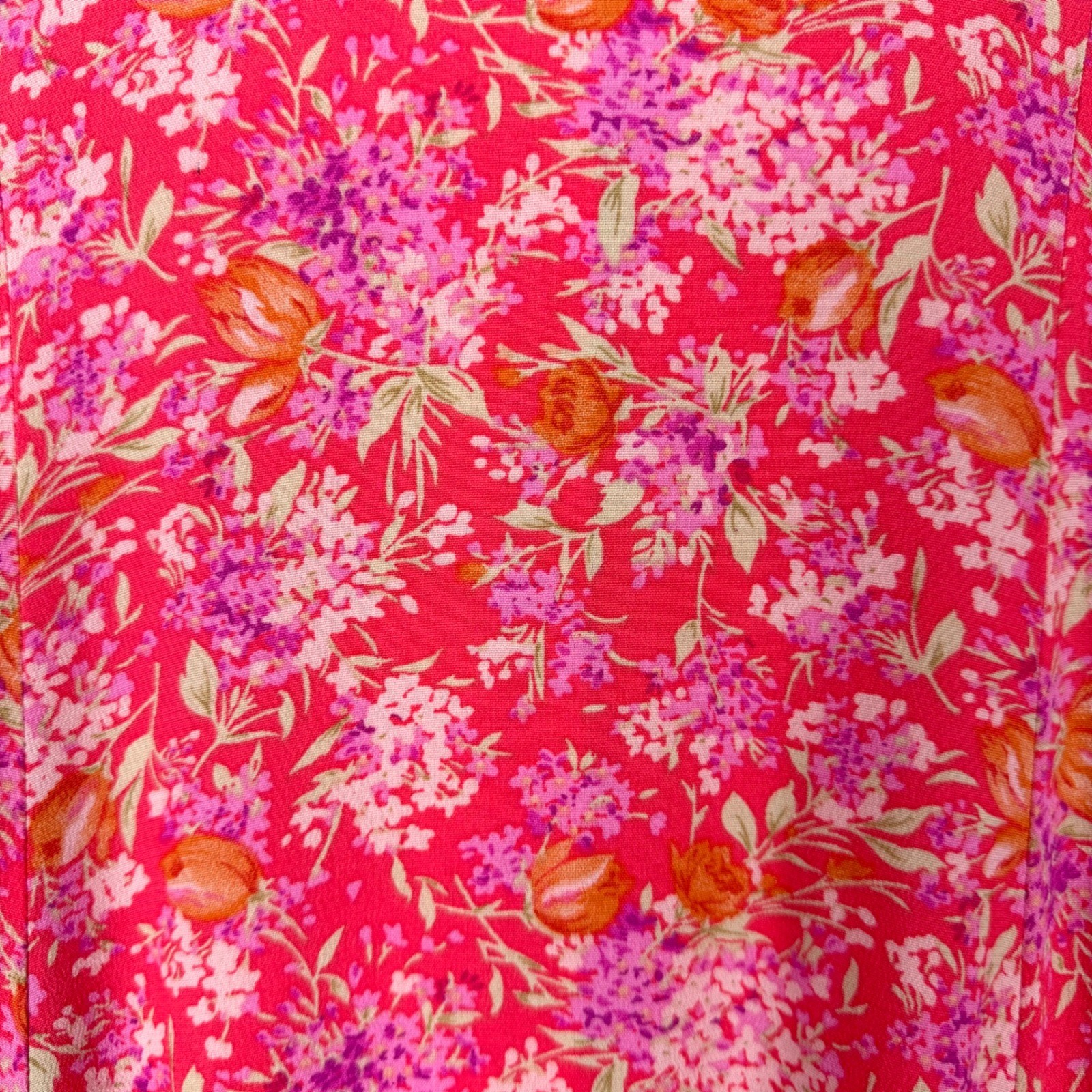Betsy Lauren Vintage 90s Pink Floral Rayon Maxi Dress Cottagecore 8 1990s Garden