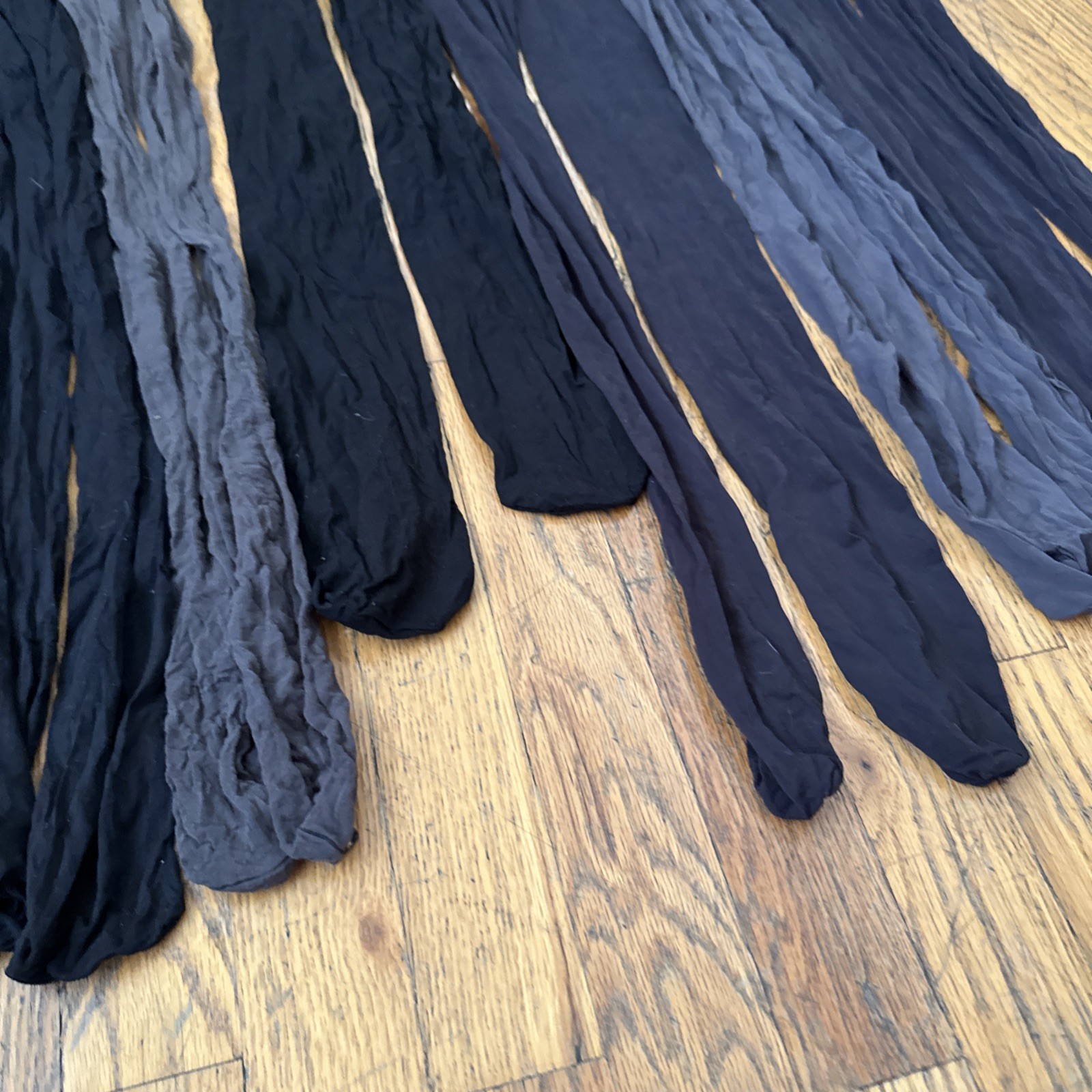 Lot Of 11 Vintage Women’s Black & Grey Nylons