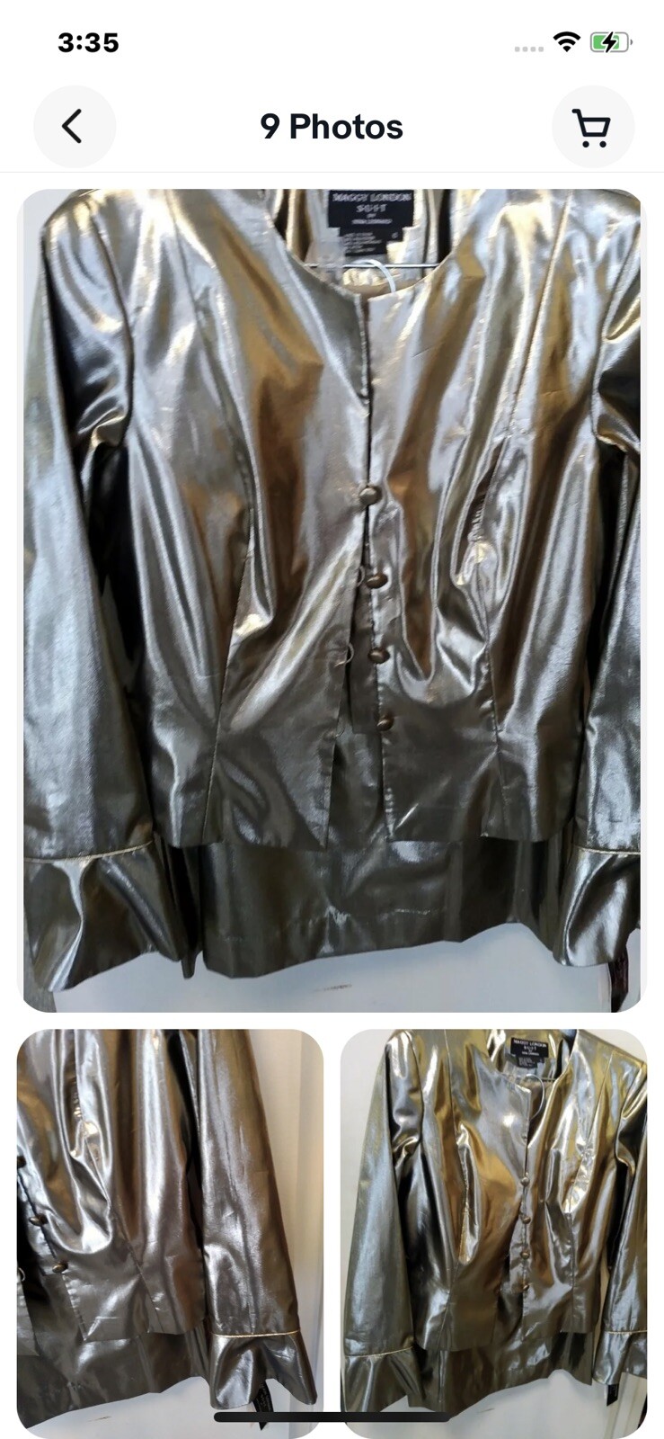 Spectacular Cocktail/Dinner Suit by designer Nina Leonard for Maggy London…
