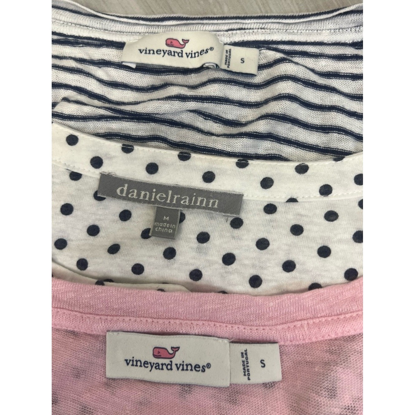 3-Piece Linen Shirt BUNDLE Vineyard Vines Daniel Rainn Sz S/M Coastal Grandma