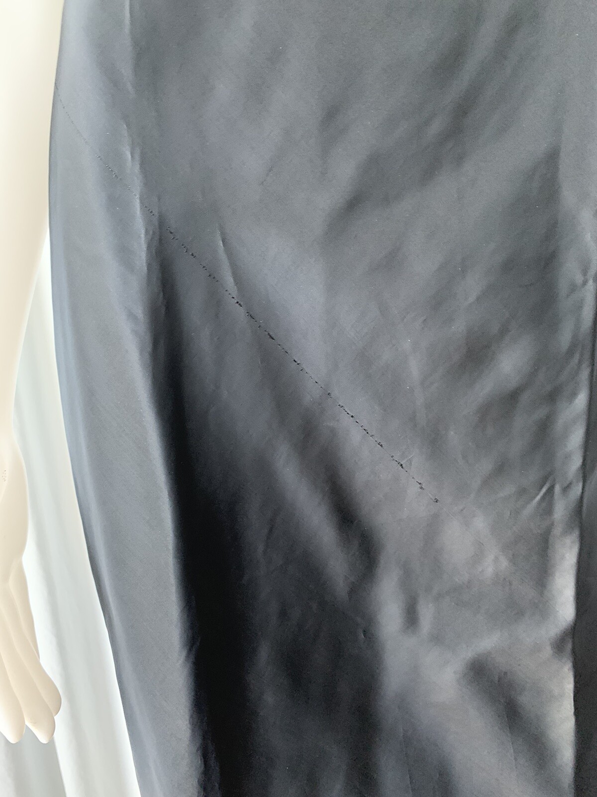 Vintage 50s Barbizon ? Black Tafredda Full Slip Side Zipper Size 36 Average