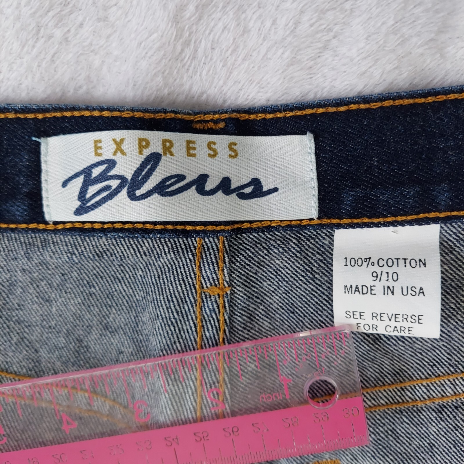 Vintage 90s Limited Express Blues High Rise Capri Flare Jeans 9/10 Dark Wash