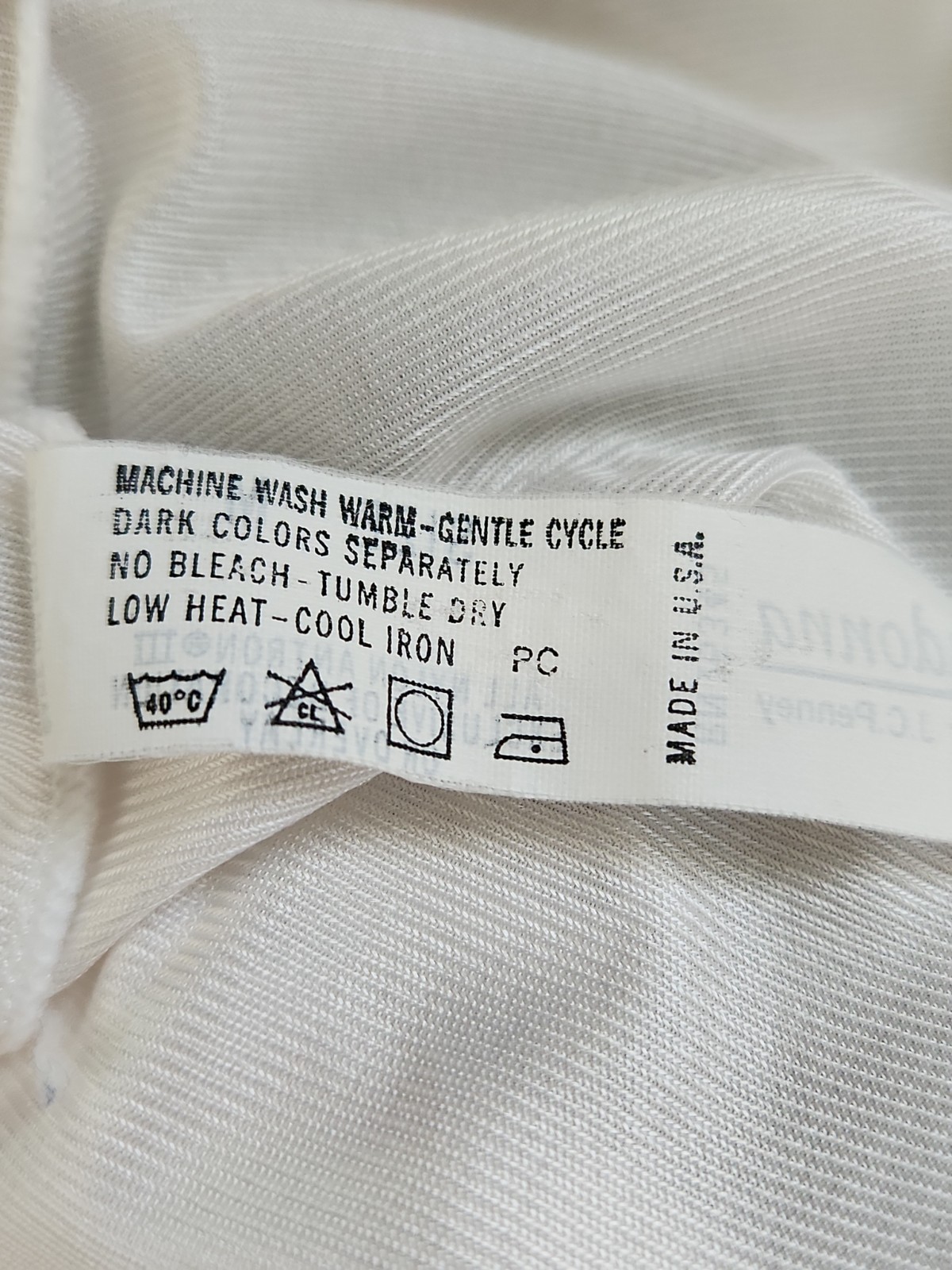JC Penny Adonna Womens Medium Half Slip 25″ Long White USA Eyelet Trim Vintage