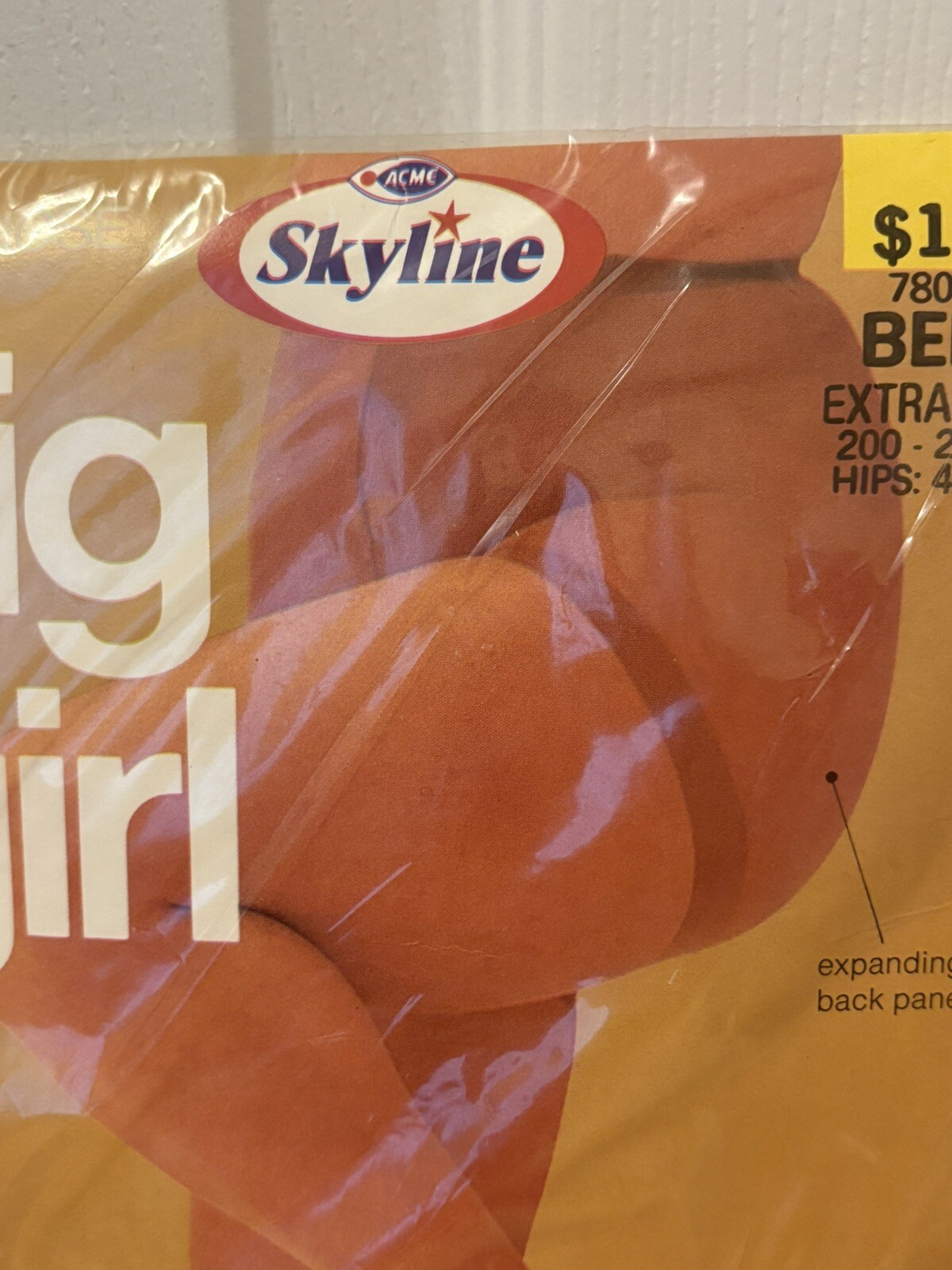 Skyline Big Girl Panty Hose Beige Panty Hose 780-095 XL 200-240lbs Hips 48”-60”