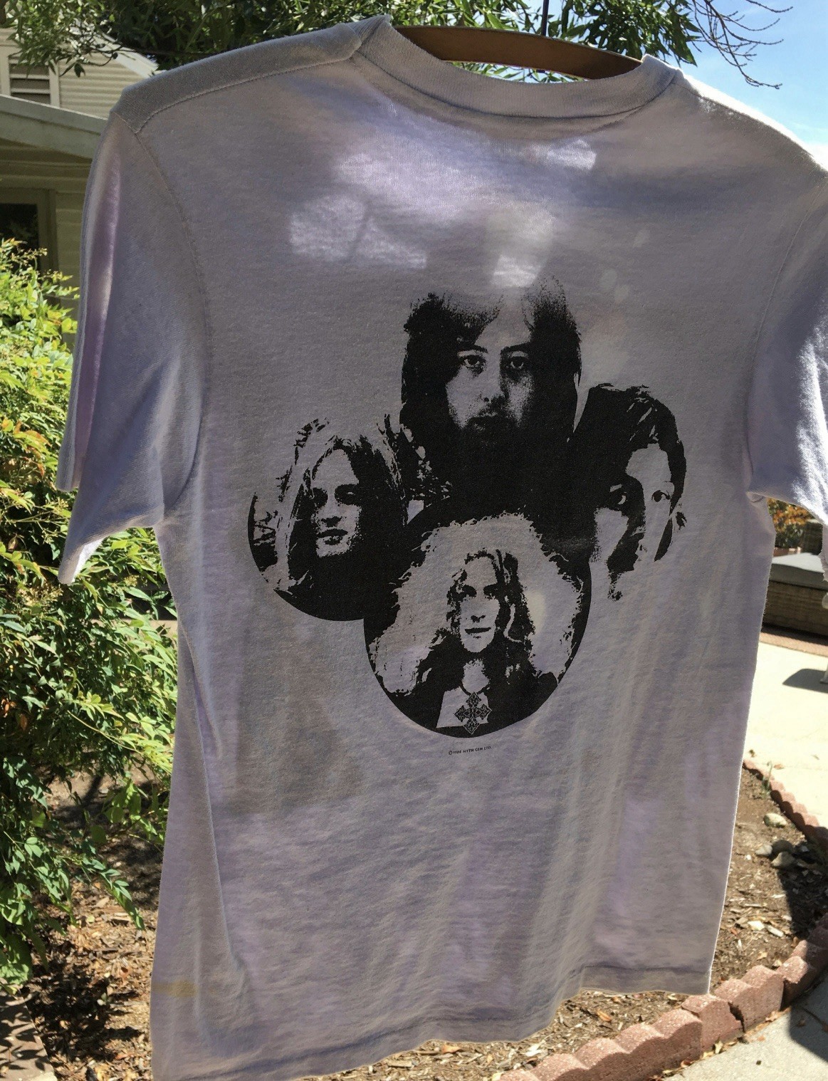 Vintage ’84 Led Zeppelin Myth Gem Graphic Double Sided T-Shirt XS/S