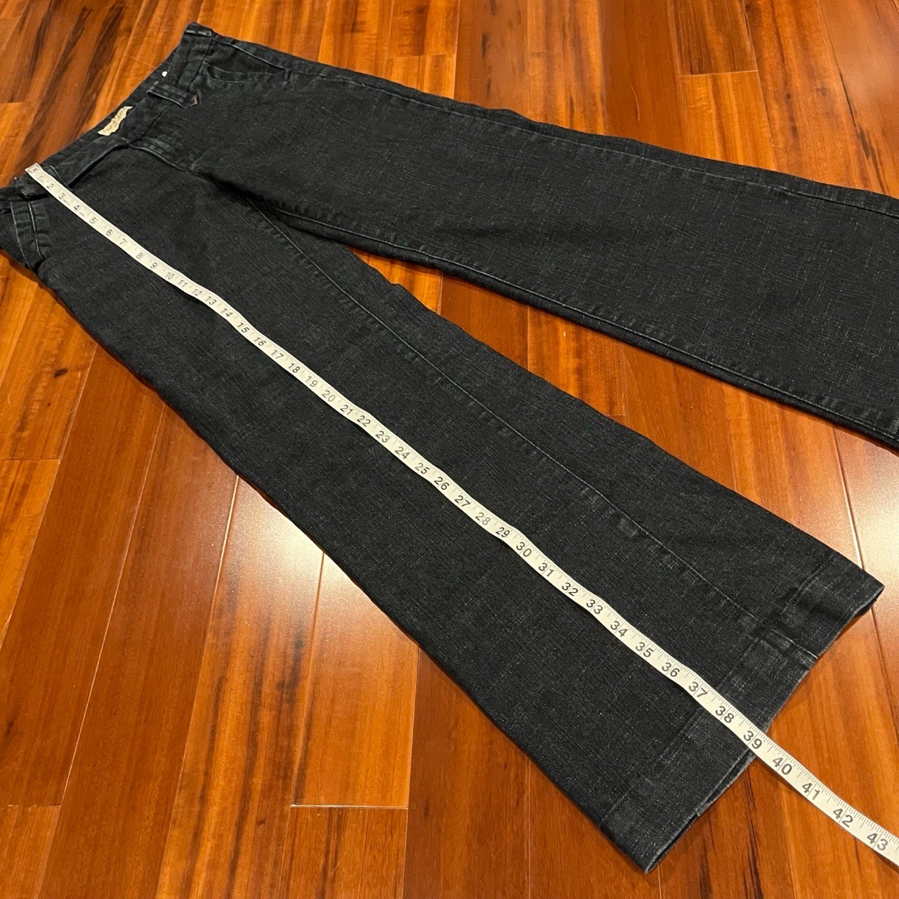 Paris Blues Dark Blue Jeans Wide Leg Y2K Denim Trouser Pants Size 9