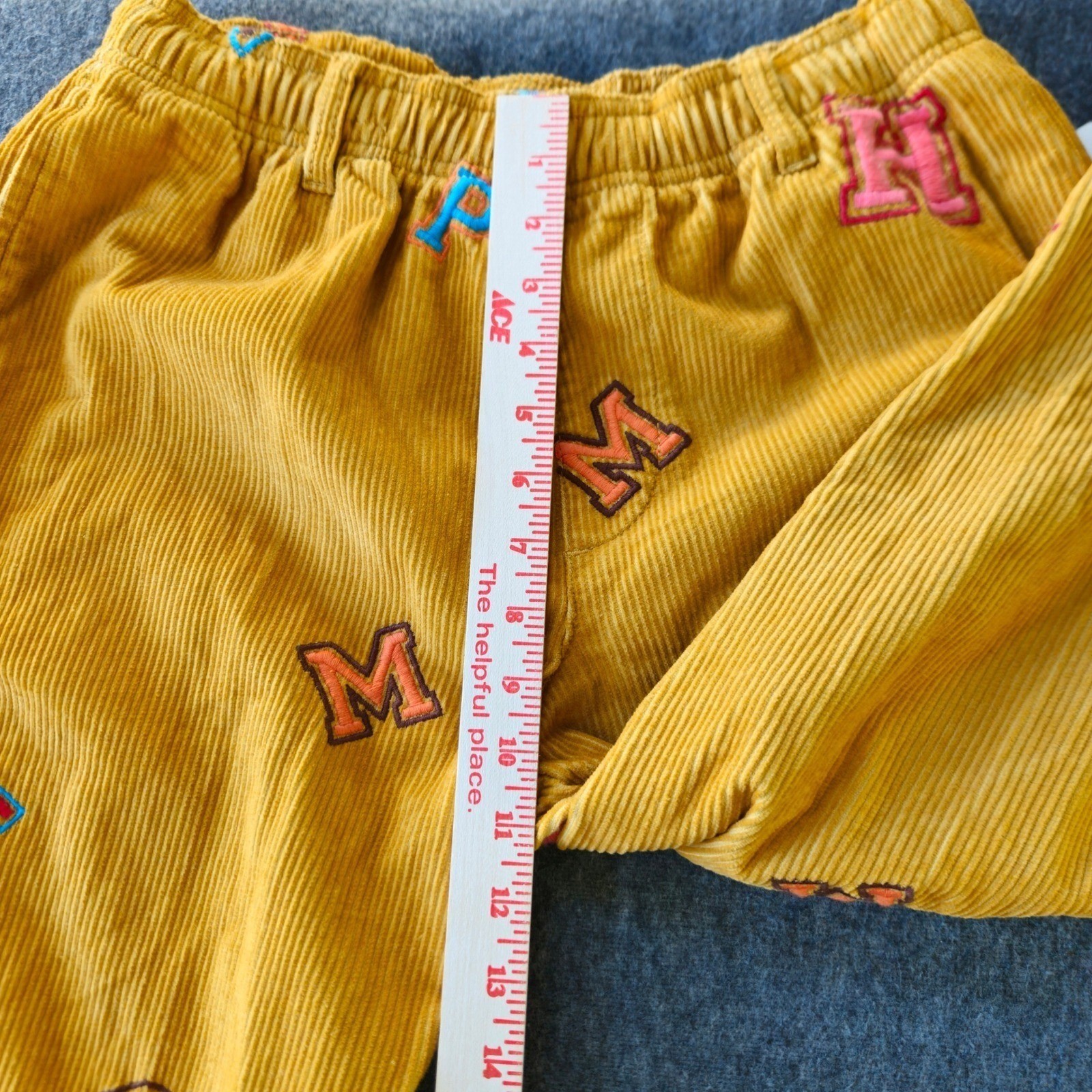 New Urban Outfitters Unisex Corduroy Cotton Patch Pants S/27w Streetwear Kidcore