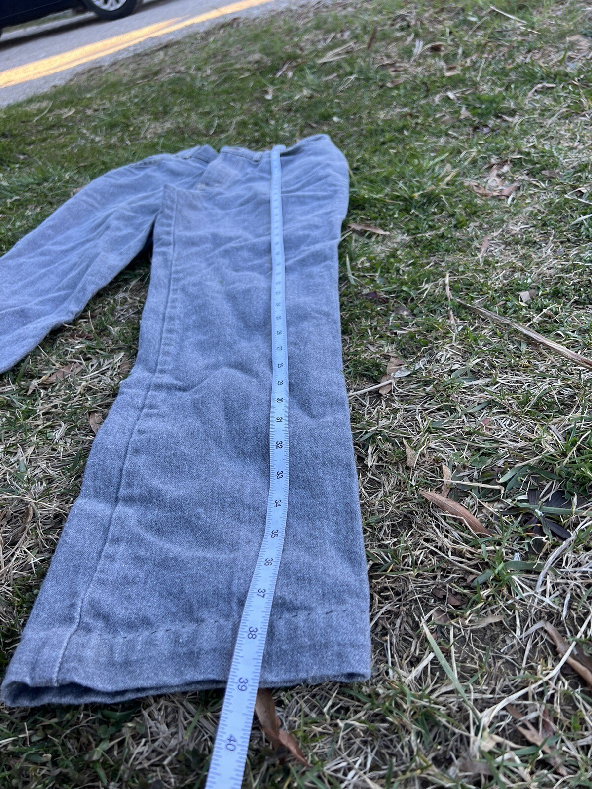 Vintage Chick Highs Waisted Gray Denim Mom Jeans Vintage Grey Jeans 26 Waist