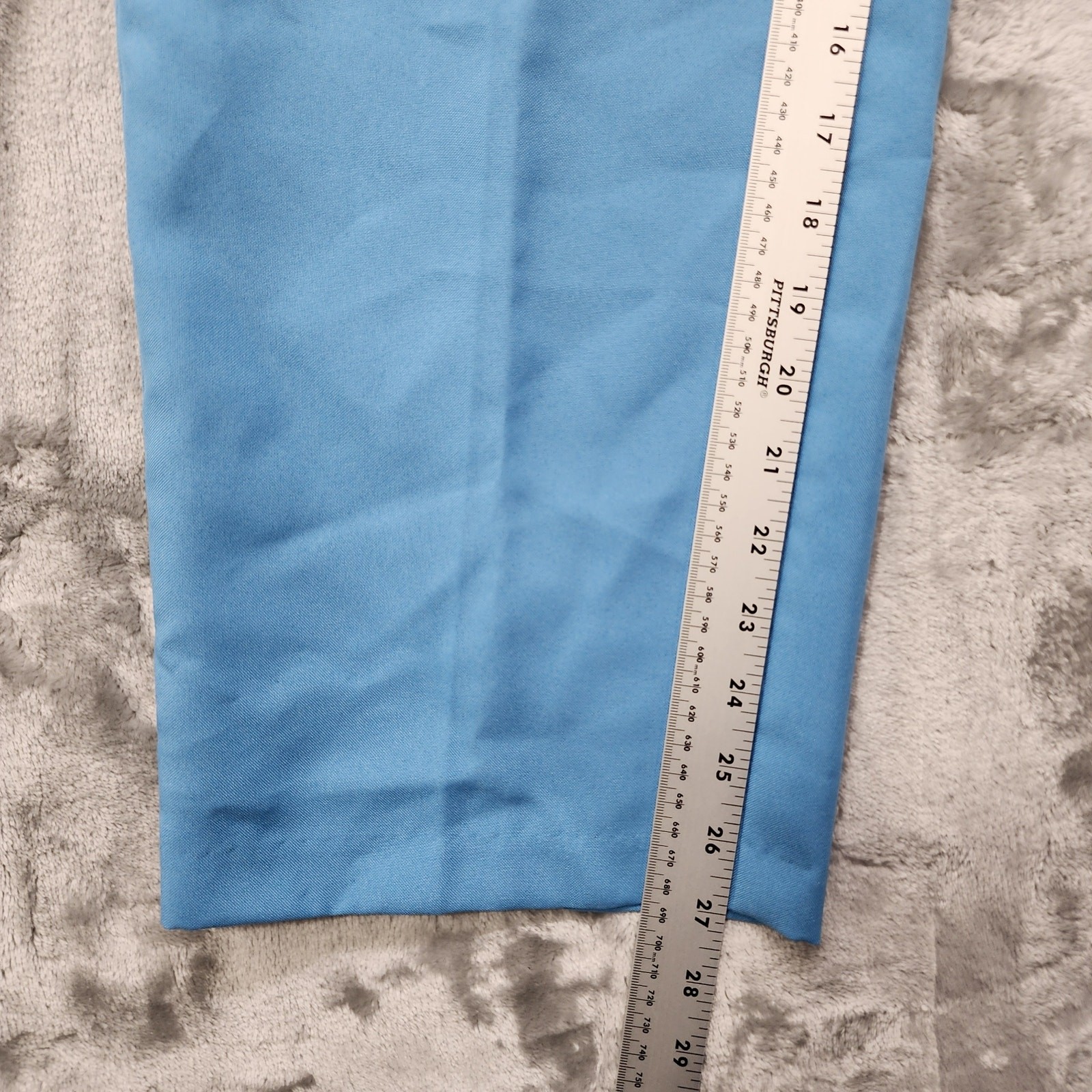 Vintage Sara Morgan Pants Womens 14P PETITE Blue Pull On Casual Comfort Pockets