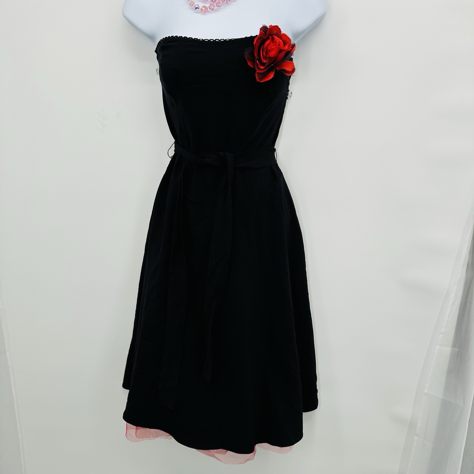 Vintage Y2K Ruby Rox Midi Dress Asymmetrical tulle Fairycore whimsigoth Size 5