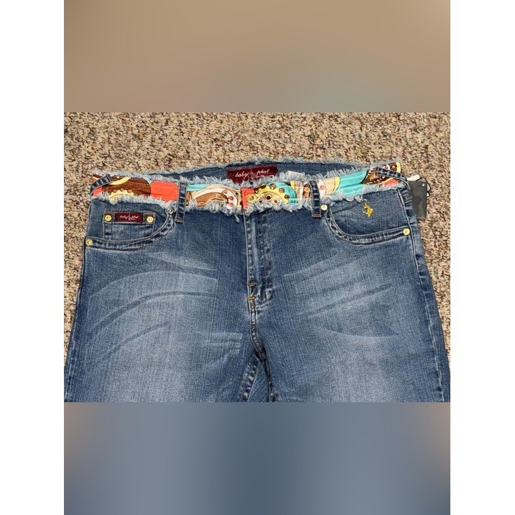 NWT vintage Baby Phat women’s size 20 Blue Denim capris Y2K