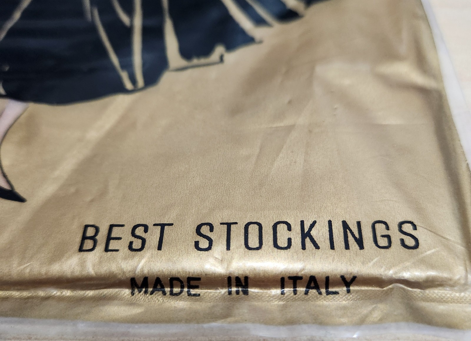 Size 8 1/2 Gorgeous pair of VINTAGE NYLON STOCKINGS – Charmette Superb Graphics