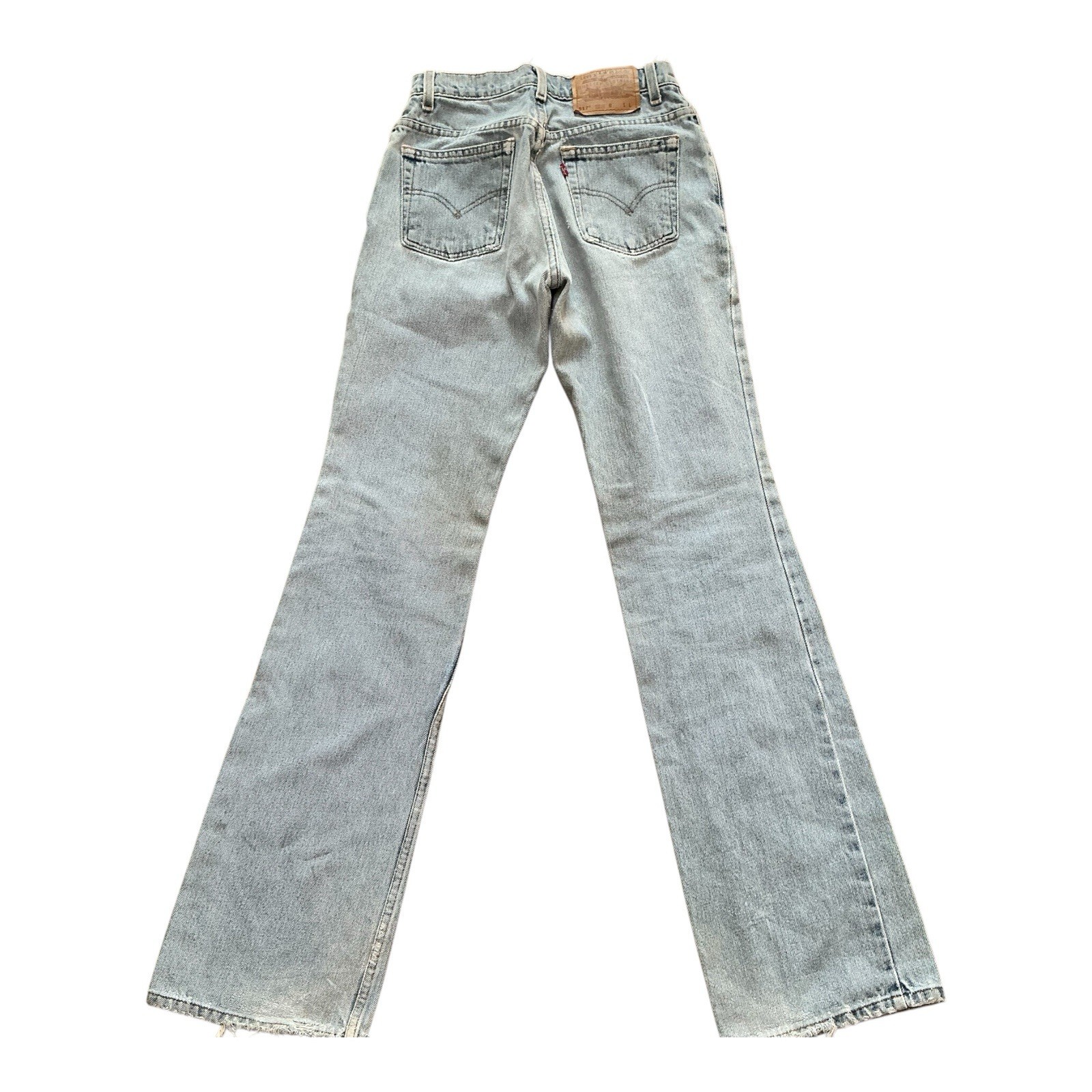 Vintage levi’s 517 low rise boot cut 90s light wash jeans 26 x 32