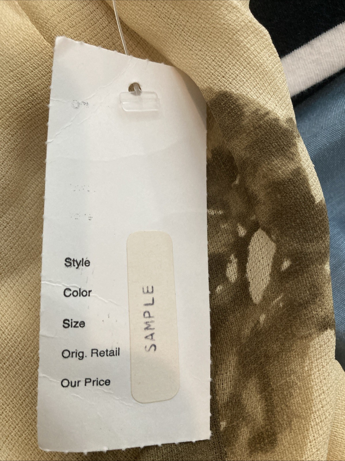 Vintage CARLISLE 100% Silk Sheer Top Yellow Gold Sz 6 NWT