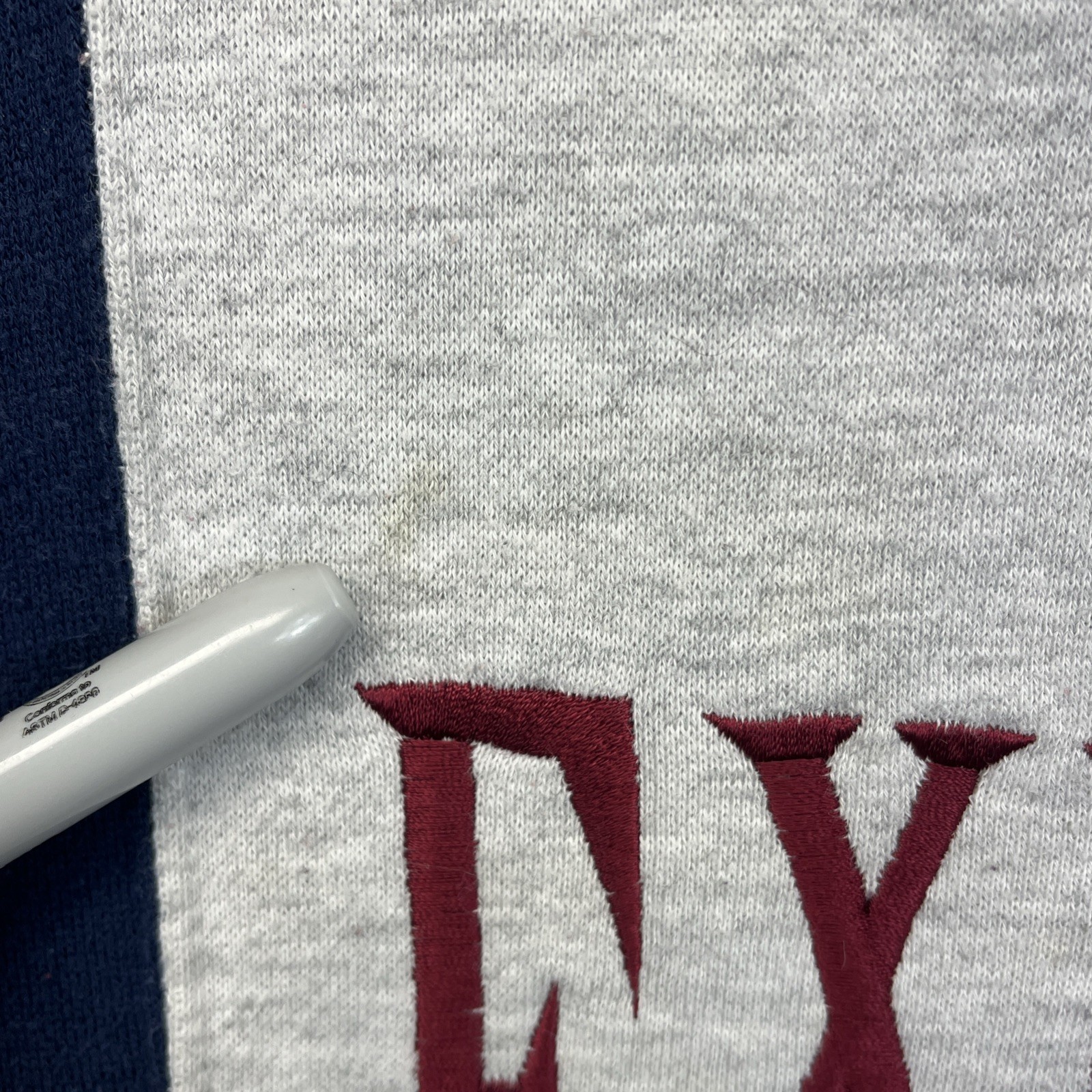 Vintage Express Jeans Sweatshirt Embroidered Logo Authentic Distressed Big L
