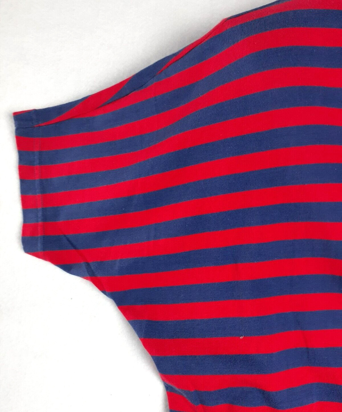VENEZIA Sportswear Vintage Stripe Cotton Knit Dress Women Navy Red Size M NEW