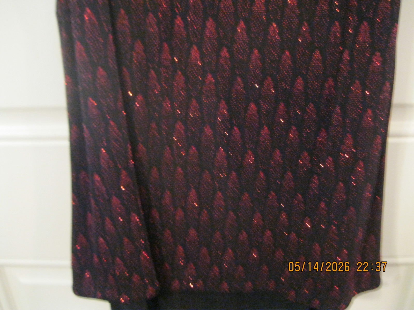 EN FRANCAIS by HUEY WALTZER Cocktail Dress, Black Vintage Sleeveless Glittery 10