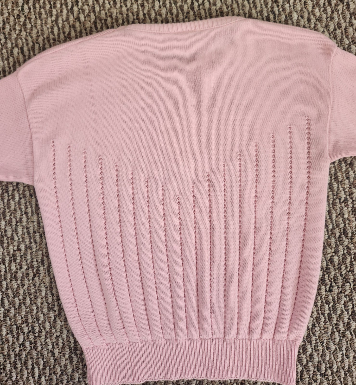 Anna sweater pink floral embroidered Size Medium Vintage cottagecore coquette