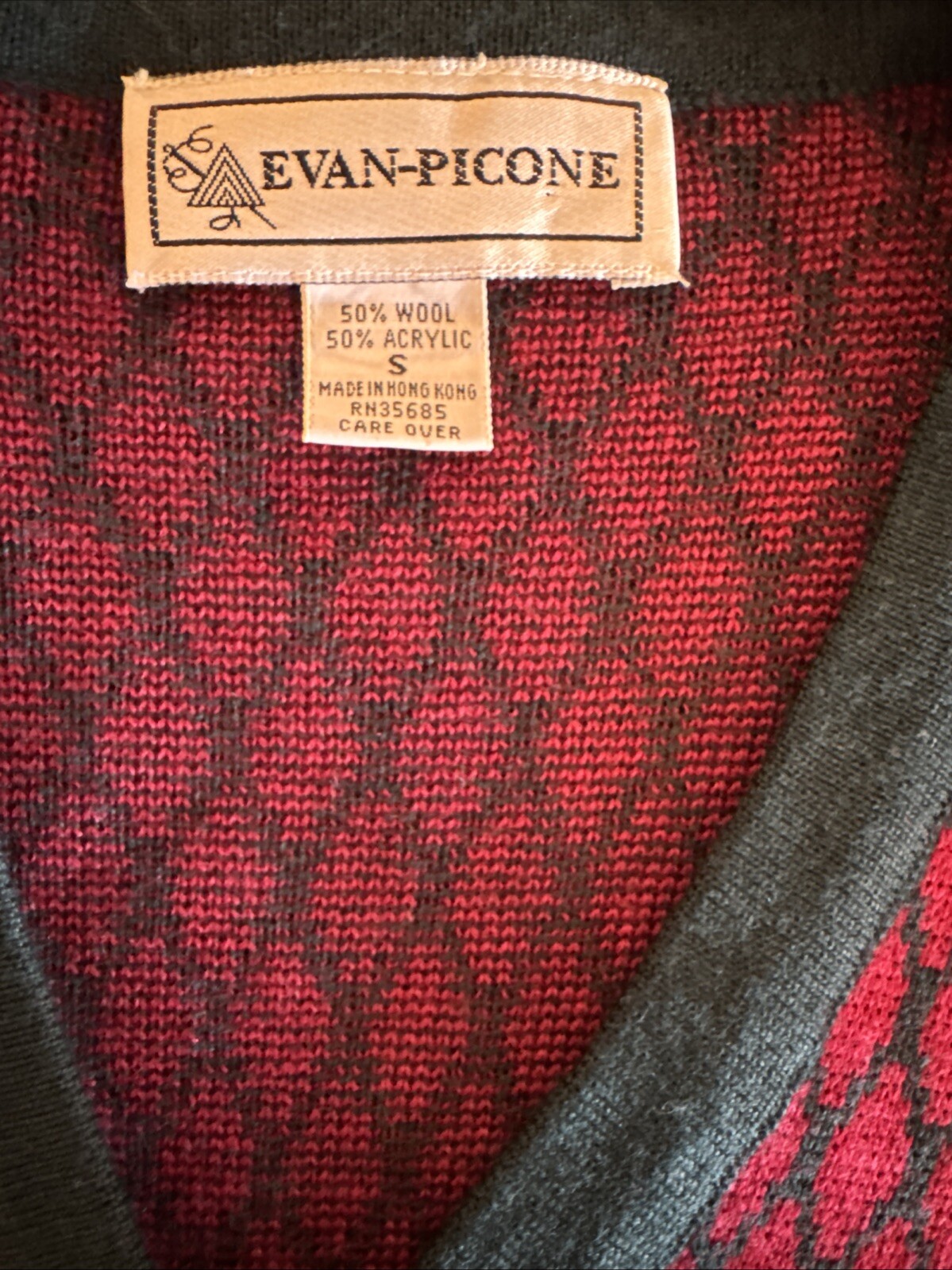 Vtg Evan Picone Knit Sweater Cardigan And Skirt Set S/M