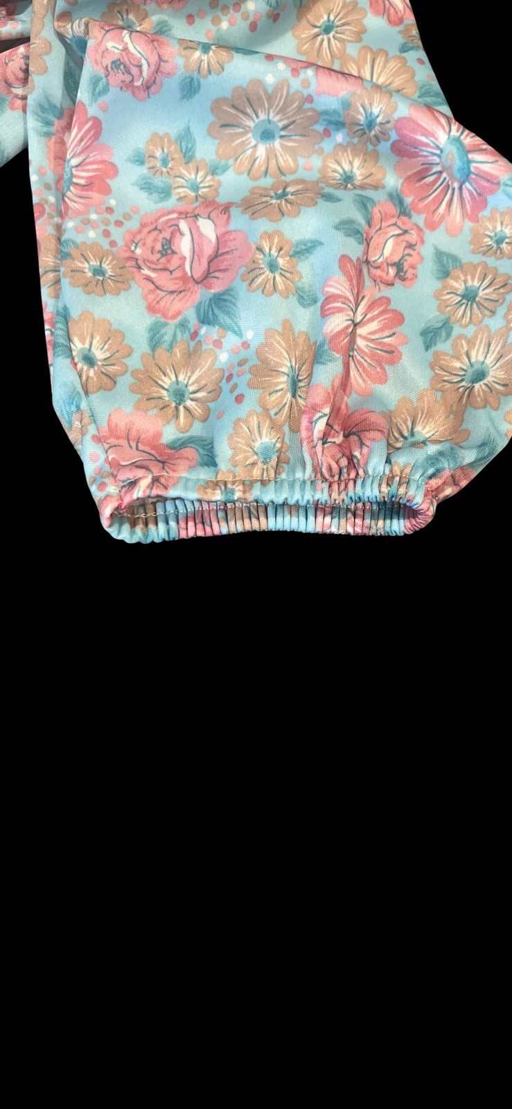 VTG T.V. Loungers Dressing Gown Robe House Dress Floral Granny core 1/4 Zip M