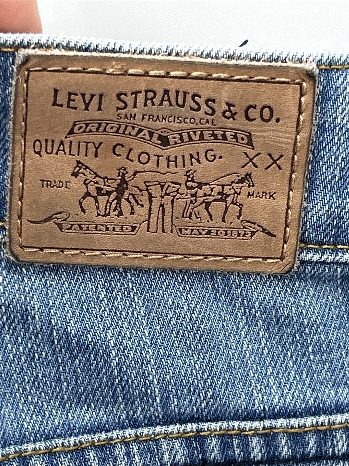 Vintage Levis Red Tab Boot Cut Jeans Women Size 27 XM Made in Macau