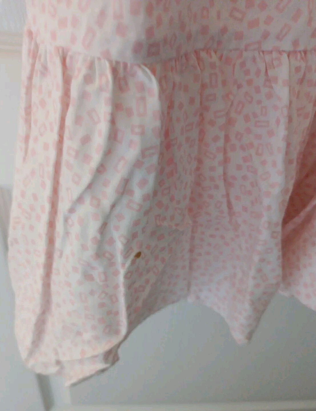 VTG 80s Claudia Barnes Intimate Long Cotton Night Gown Ruffle Hem Sz M, New Tags
