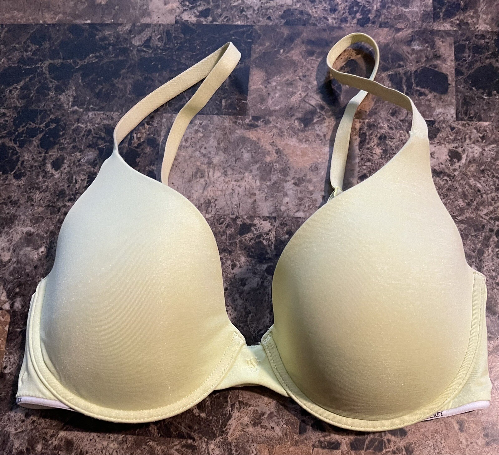 VINTAGE VICTORIA’S SECRET UPLIFT SEMI DEMI BRA! 32 D LIME GREEN