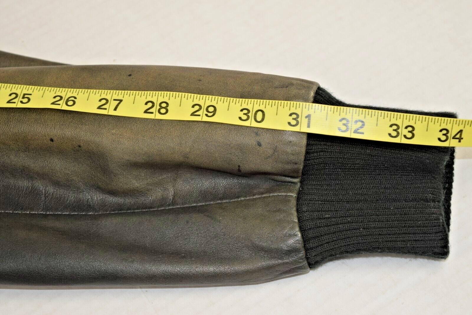 Vintage Leather Jacket Deerskin Trading Post Size 42 Brown Ombre Grunge Fade