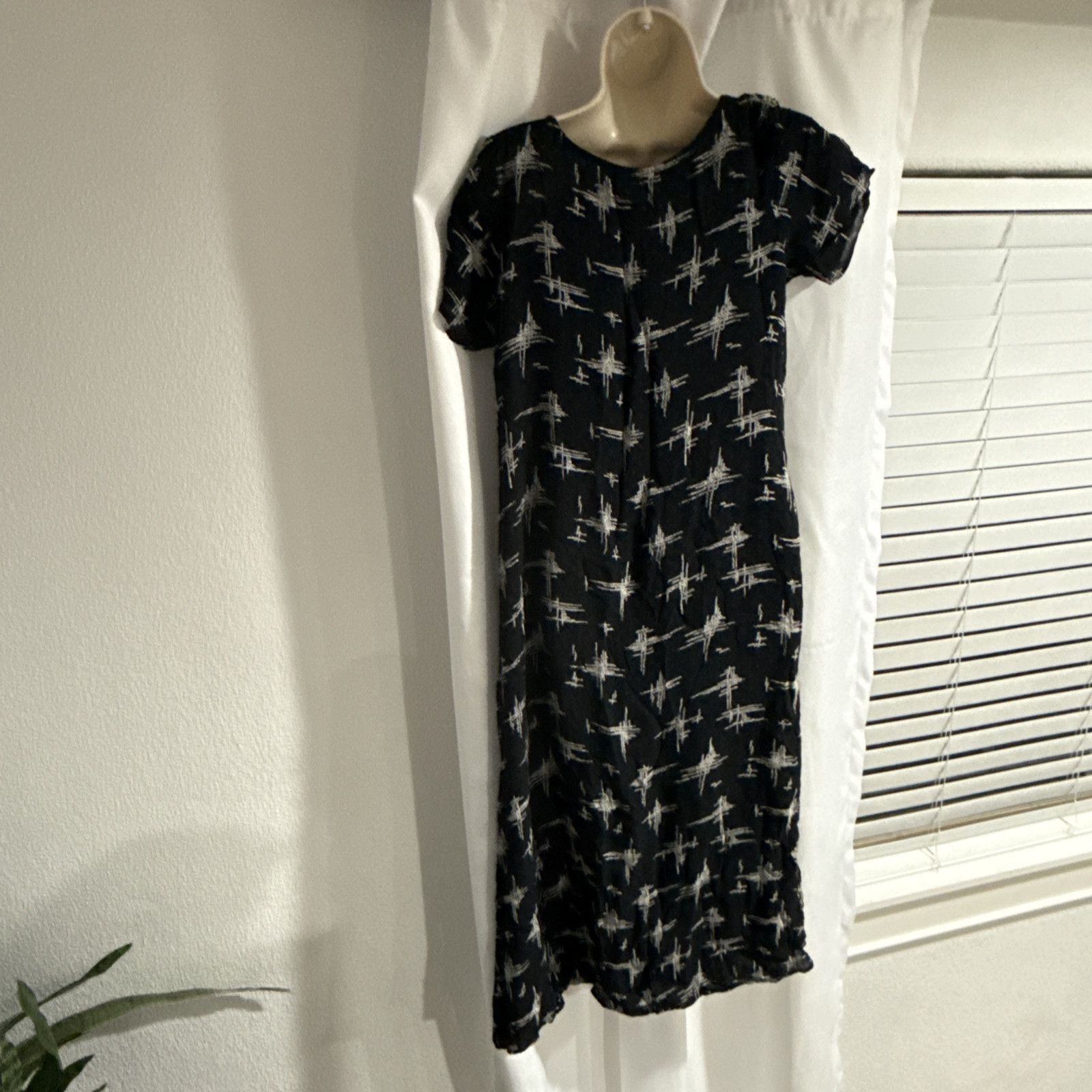 90s Sarah Arizona Reversible Dress Floral Starry Large