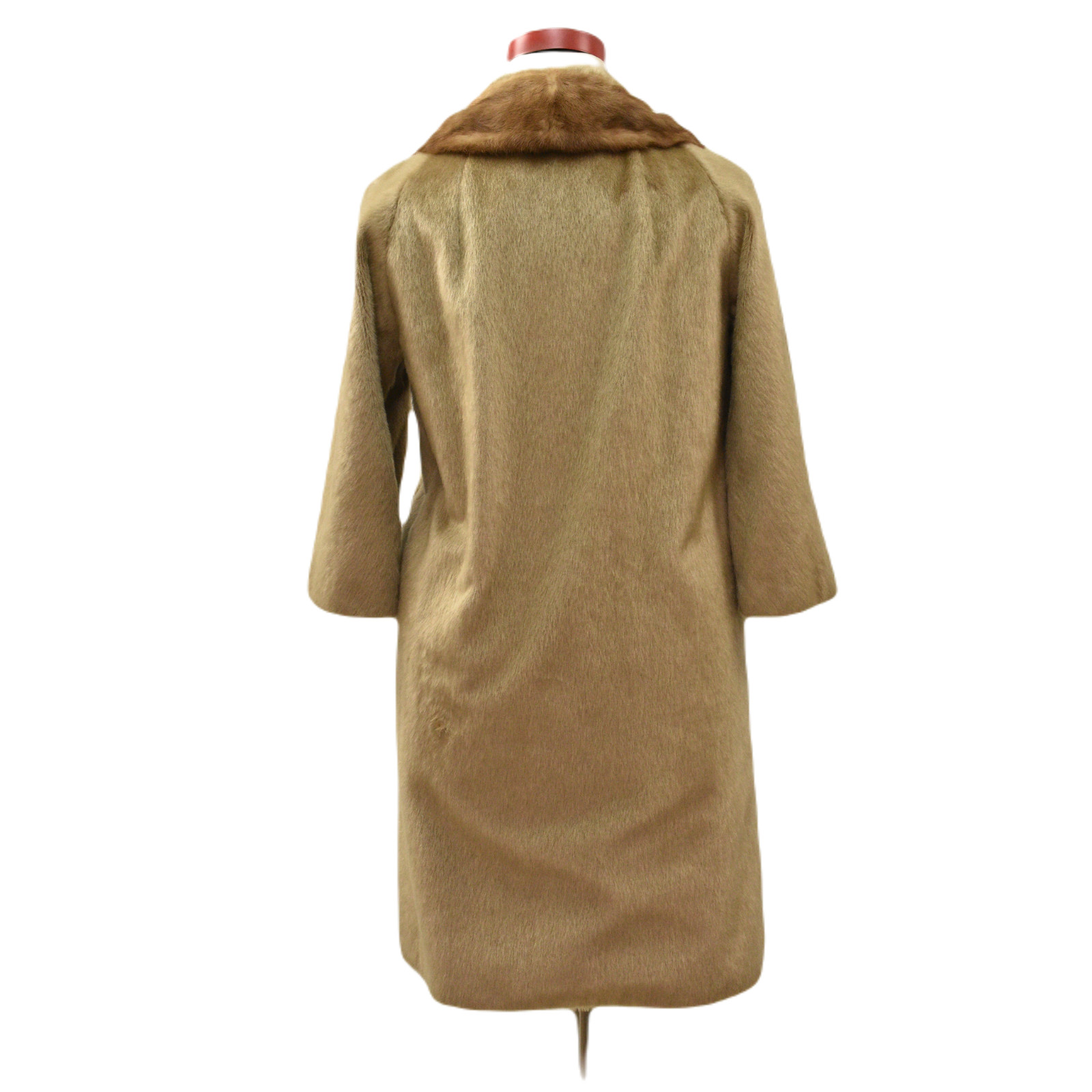 50S Boxy Coat Brozatta Fur Double Breasted Women’s Size L Bracelet Sleeve Coats