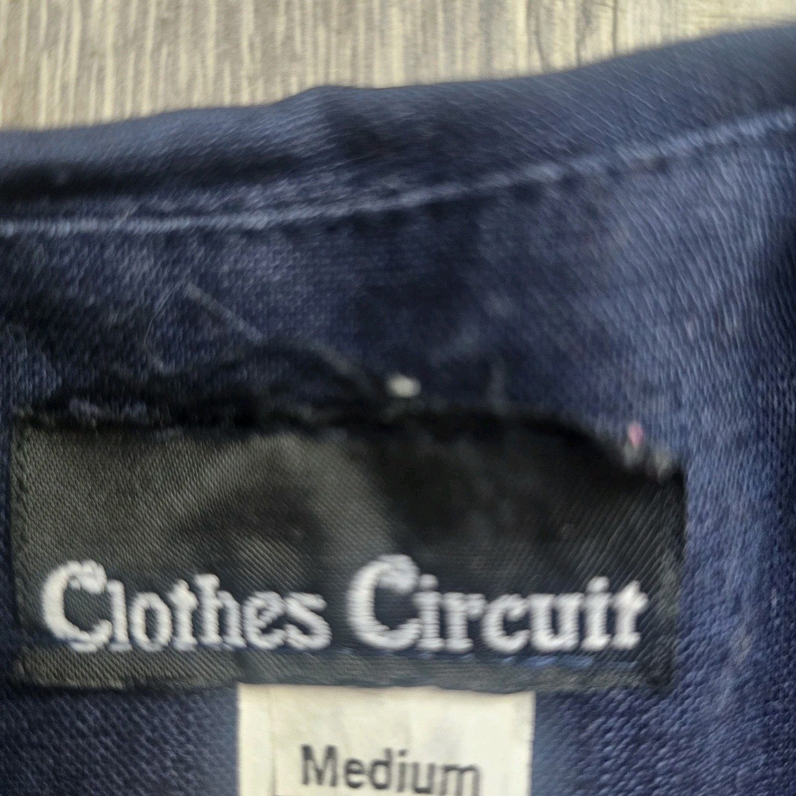 Vintage 90s Clothes Circuit Linen Cotton Blend Navy Blue Blazer Skirt Set Medium