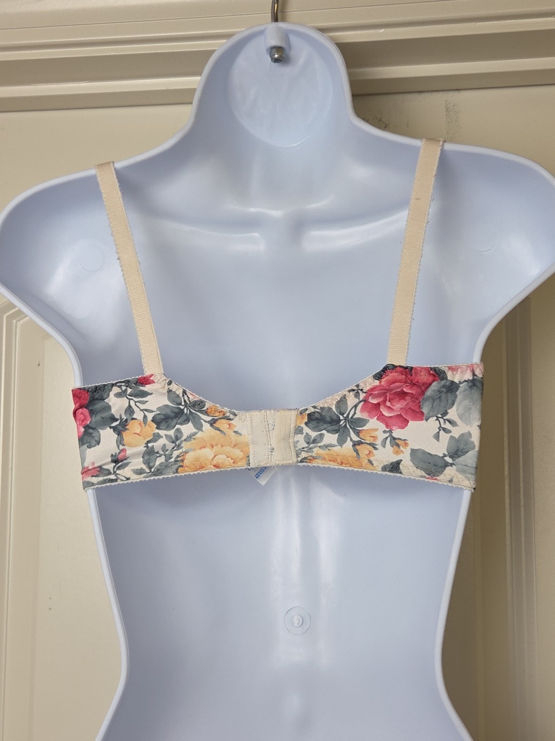 Vtg 1980s 90s Romantic Maidenform Chantilly Rose Floral Bow 7329 SIZE 34D