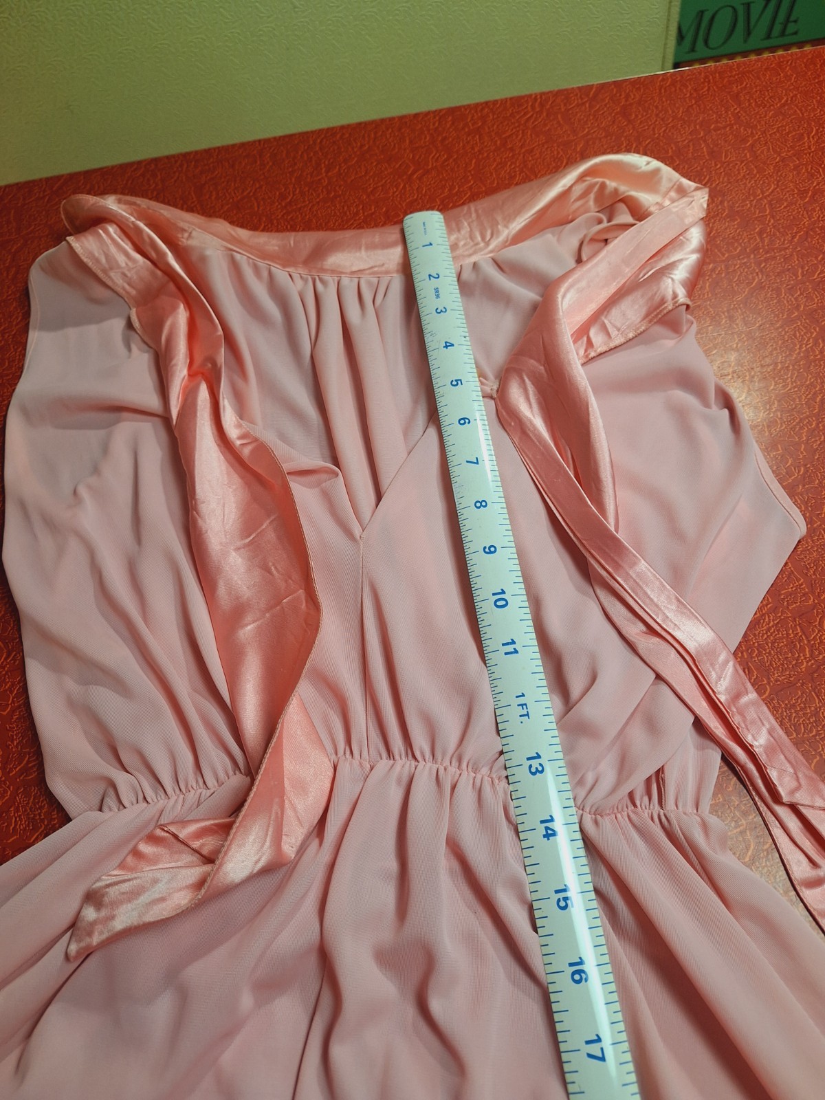 True VTG Mid-century Mod 1960s 1970s Wide Leg Nylon Pajama Jumpsuit Loungewear