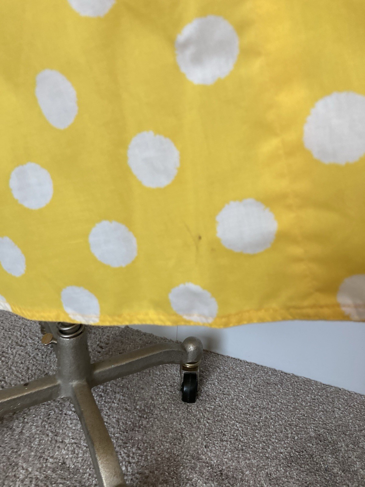 Darian VTG Yellow Polka Dot Shirt Dress Rockabilly Size M – Damaged For Costume