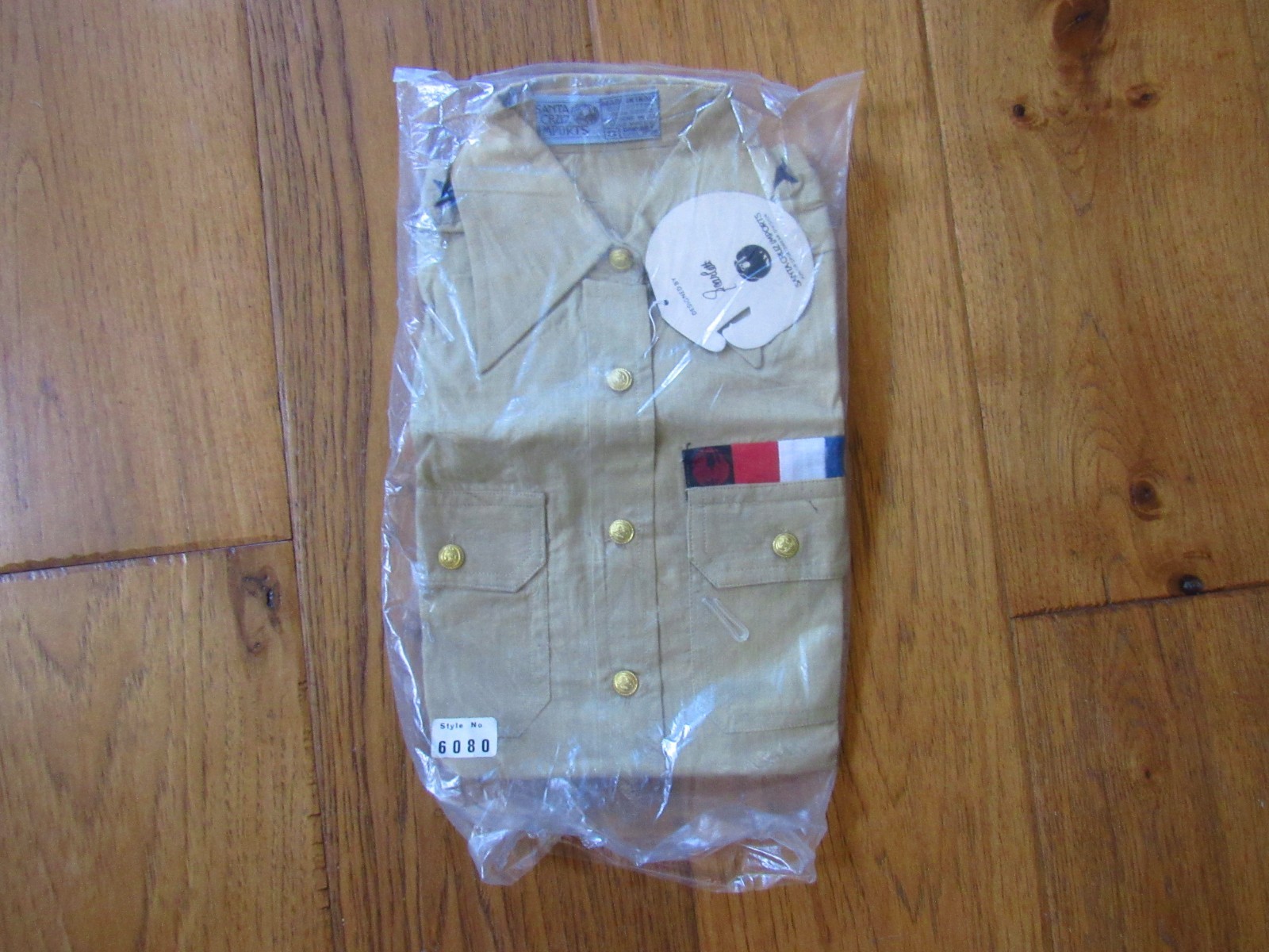 Vtg NOS NWT 1960s/1970s Santa Cruz Imports Hippie Shirt Anti-War Protest History
