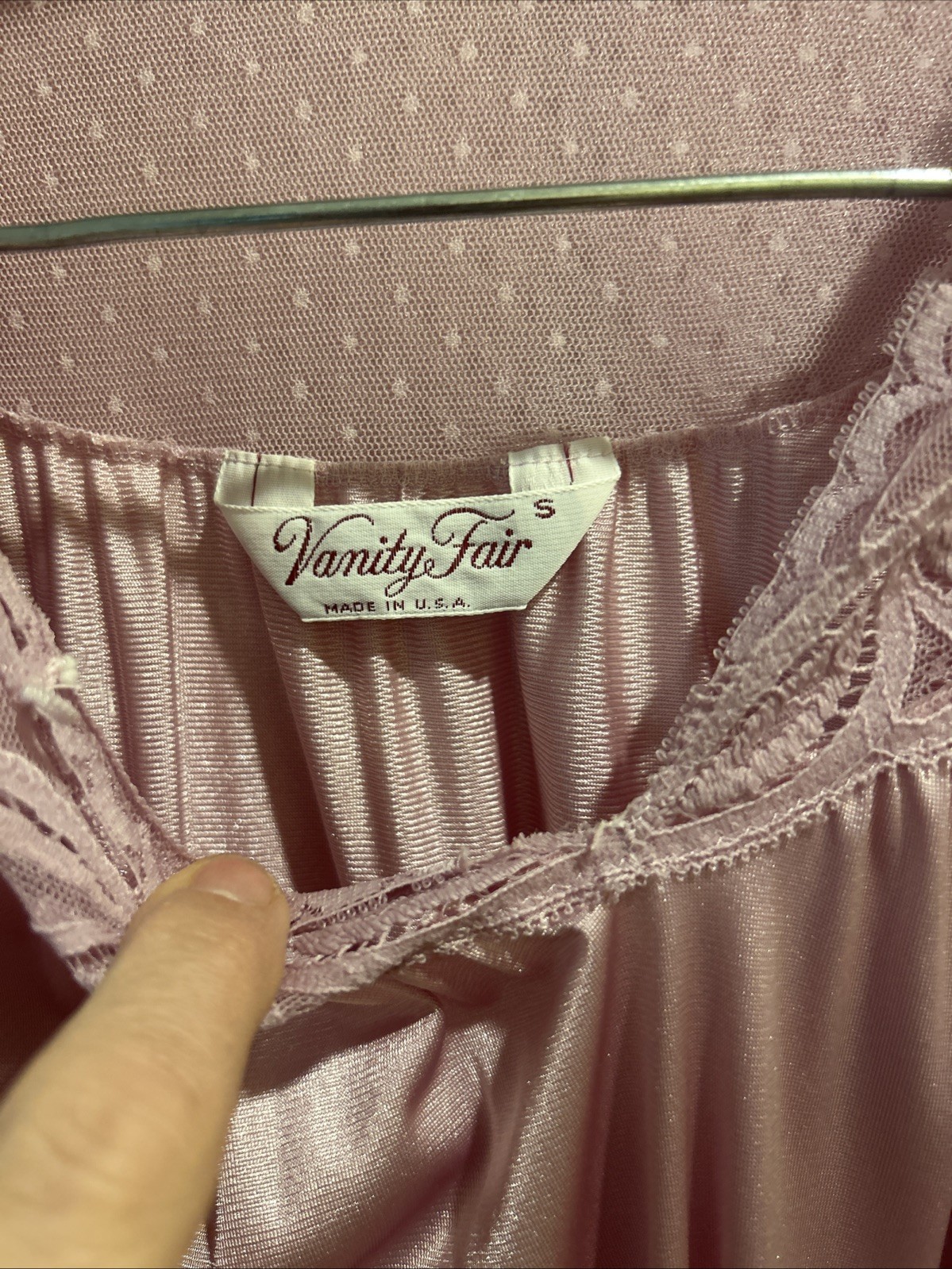 Vintage Vanity Fair Pink Gown Robe Set. S/M
