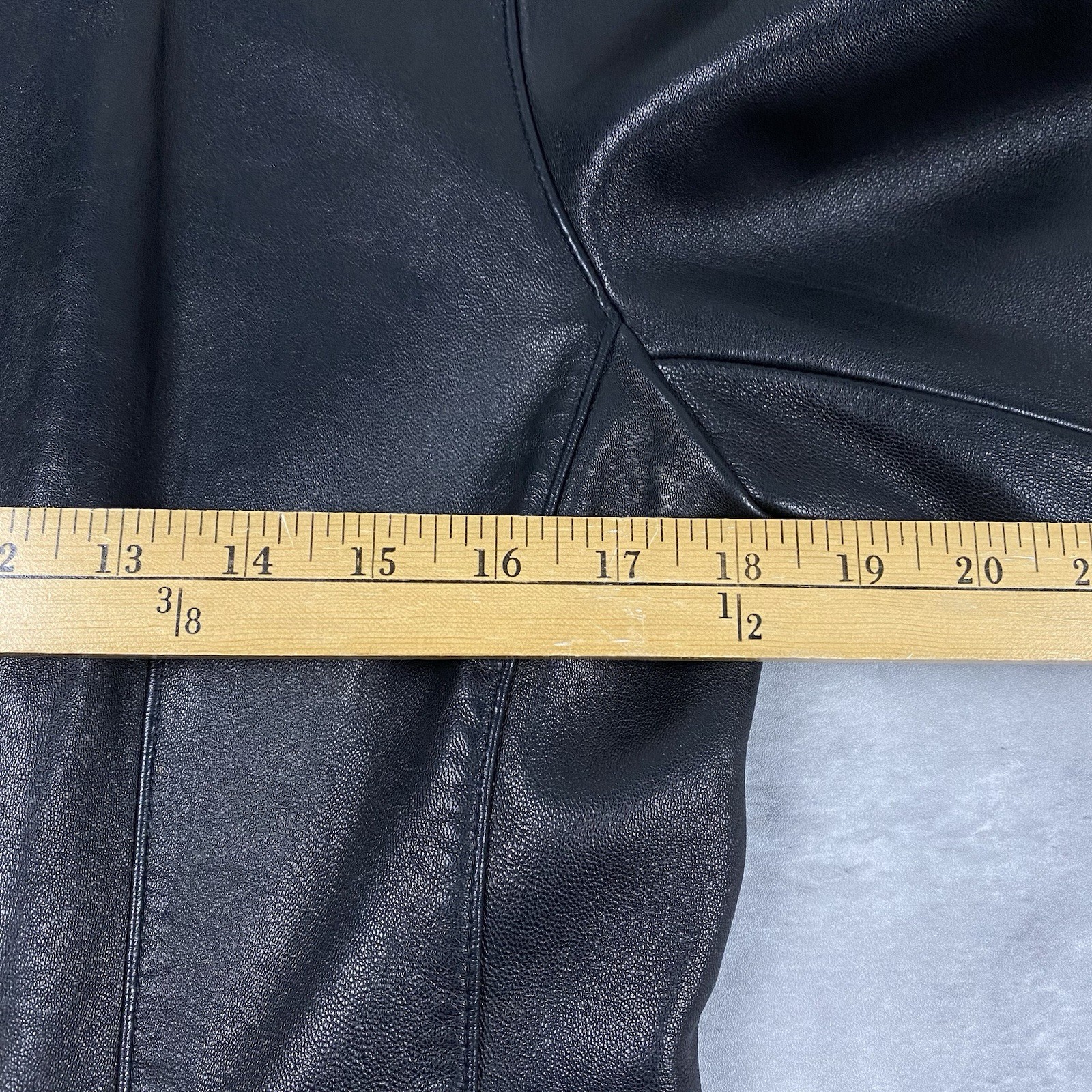 vintage 90s ANN TAYLOR black leather jacket L minimalist casual chick